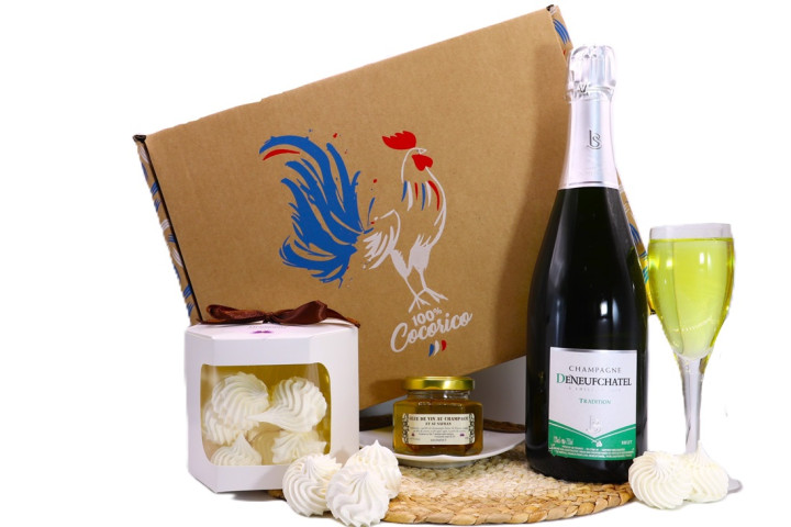 Coffret cadeau Champagne-Meringues